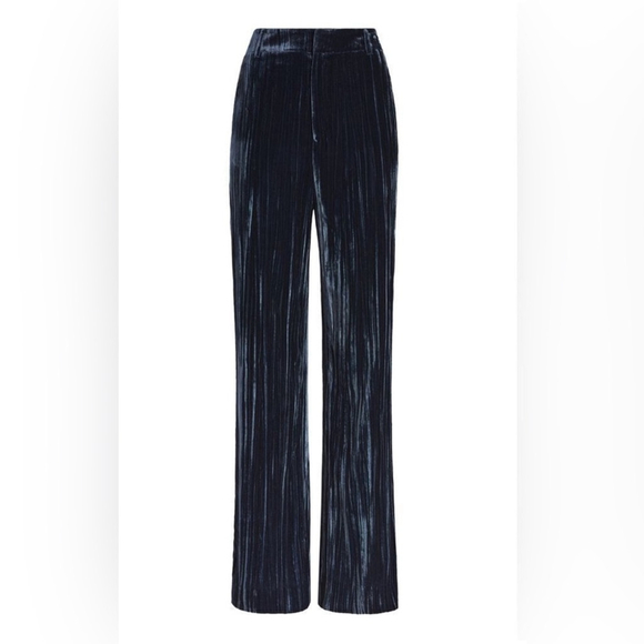Cinq à Sept Collin’s Midnight Velvet Wide Leg Pants - Picture 4 of 11
